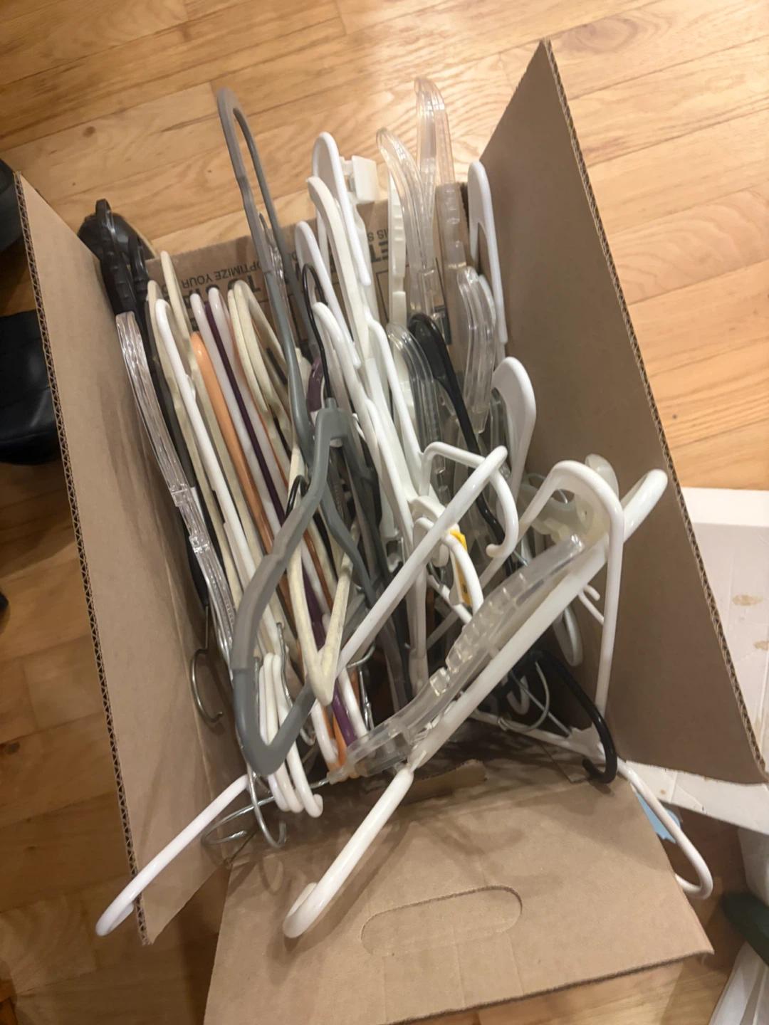 Mixed clothing hangers