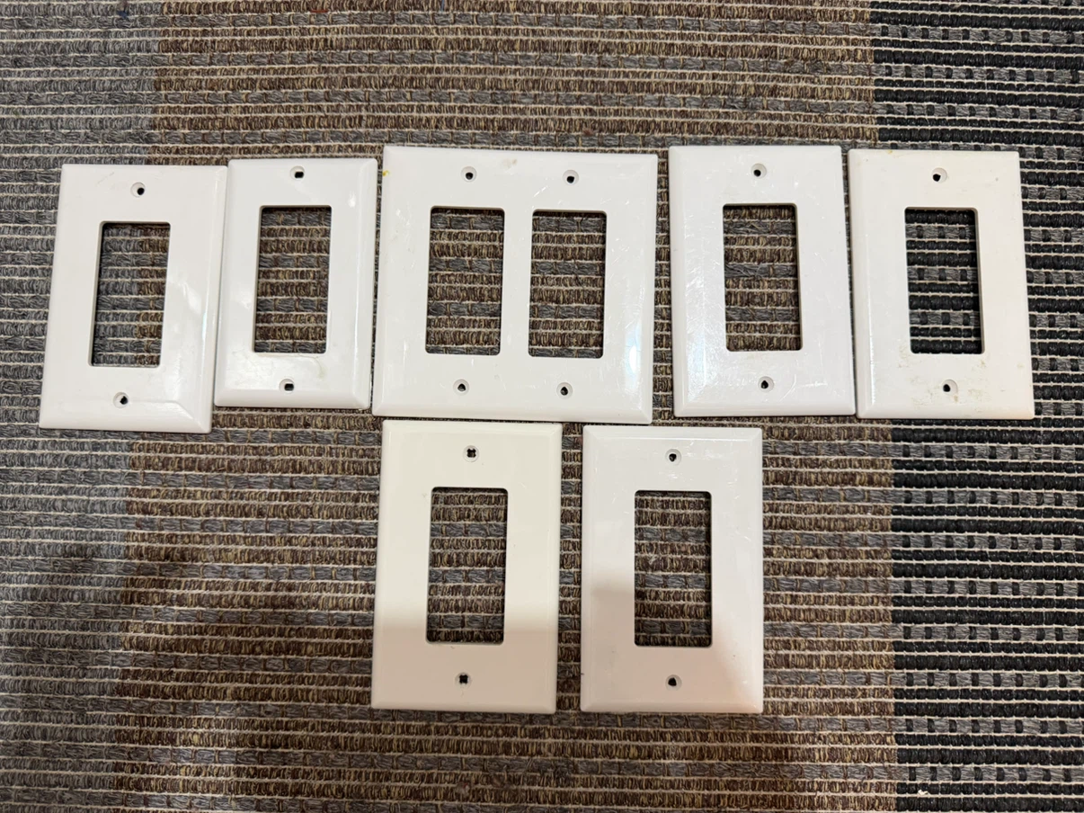 Assorted White Light Switch Plates