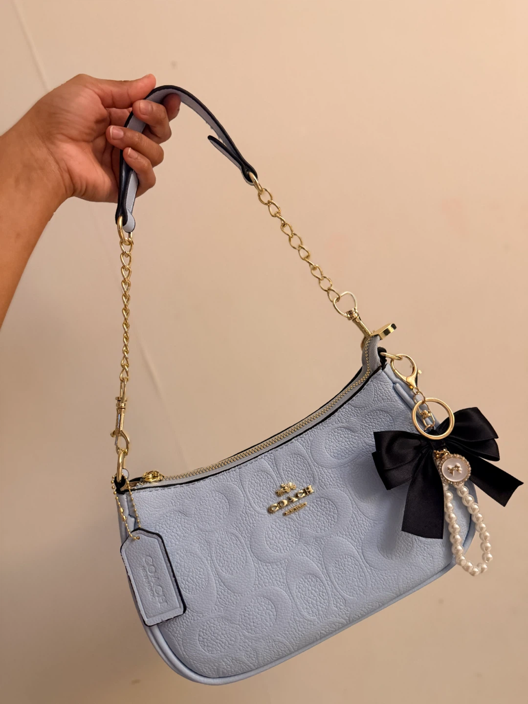 Coach Cherry Embellished Shoulder Bag