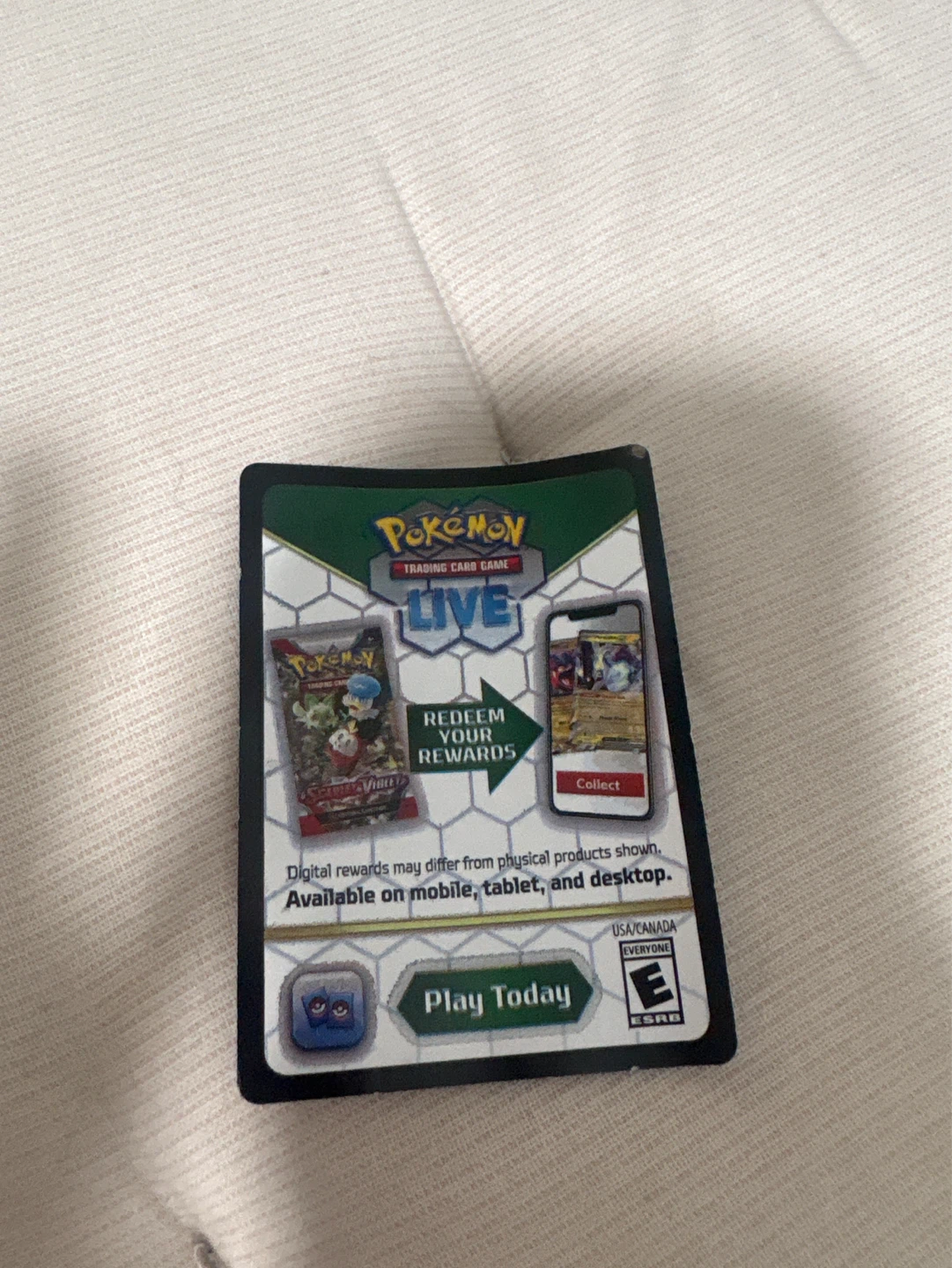 Pokemon Trading Card Game Live Code Card
