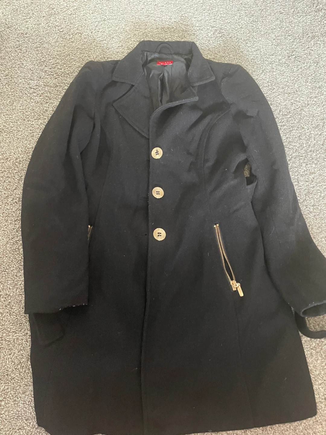 Black Wool Coat - photo 2
