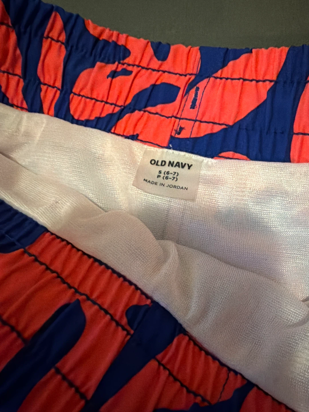 Old Navy boy’s swim shorts 2 pack size small 6-7 - photo 2