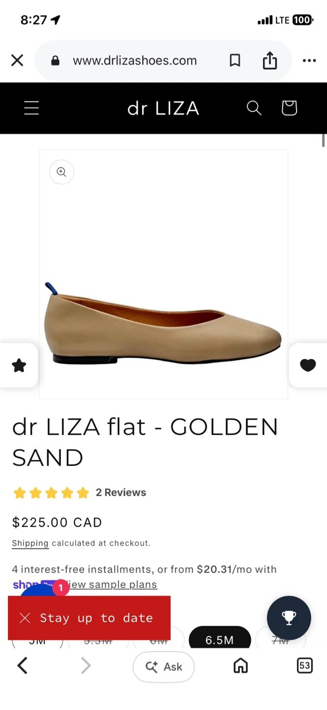 dr LIZA White Cream Leather Ballet Flats - photo 2