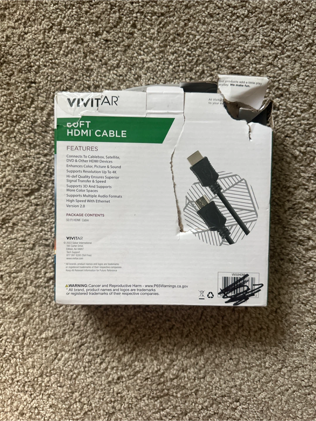 Vivitar 50 FT HDMI Cable - photo 2