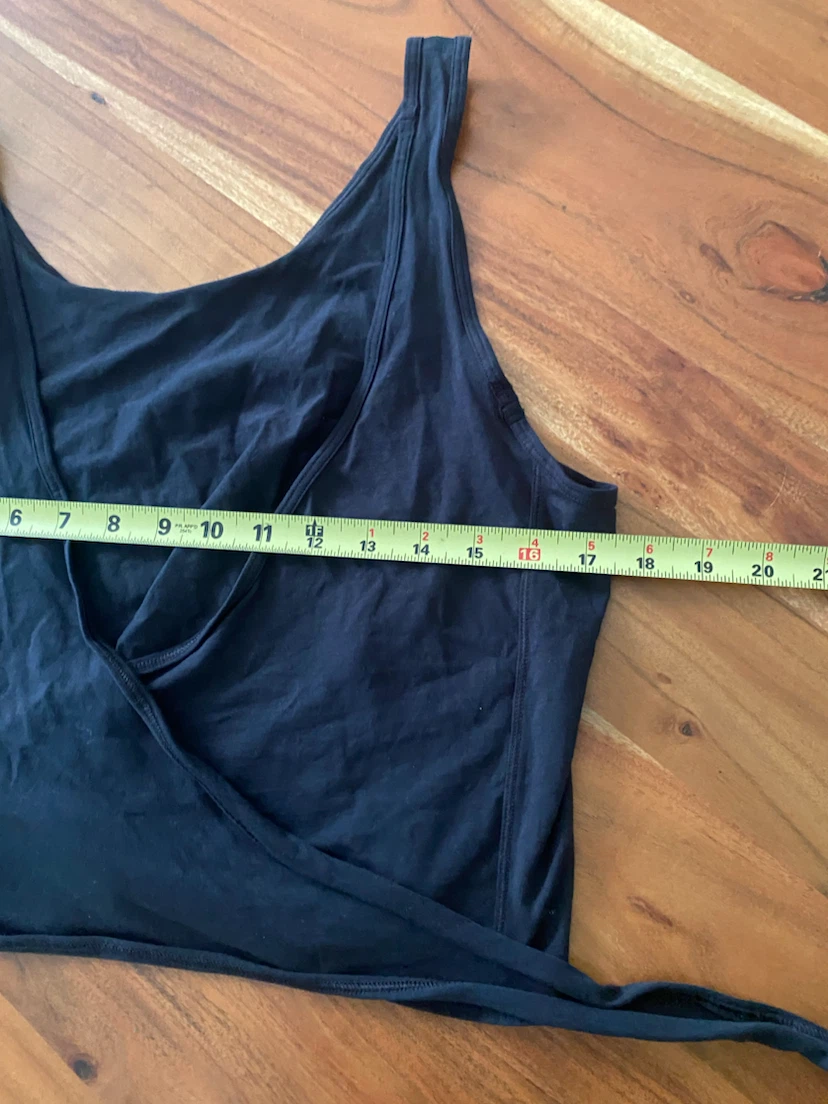 Lululemon Black Wrap Tank Top medium size 8 - photo 4