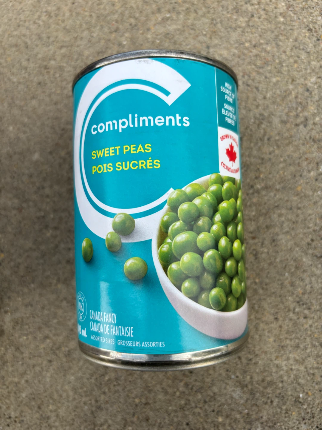 Compliments Sweet Peas 740ml Can