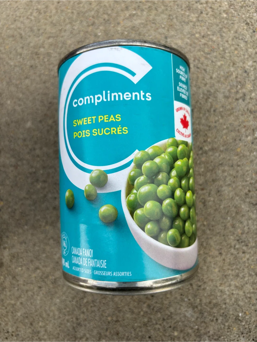 Compliments Sweet Peas 740ml Can