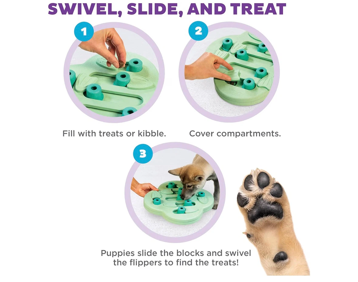 Puppy Hide N' Slide Dog Toy Treat Puzzle - photo 5