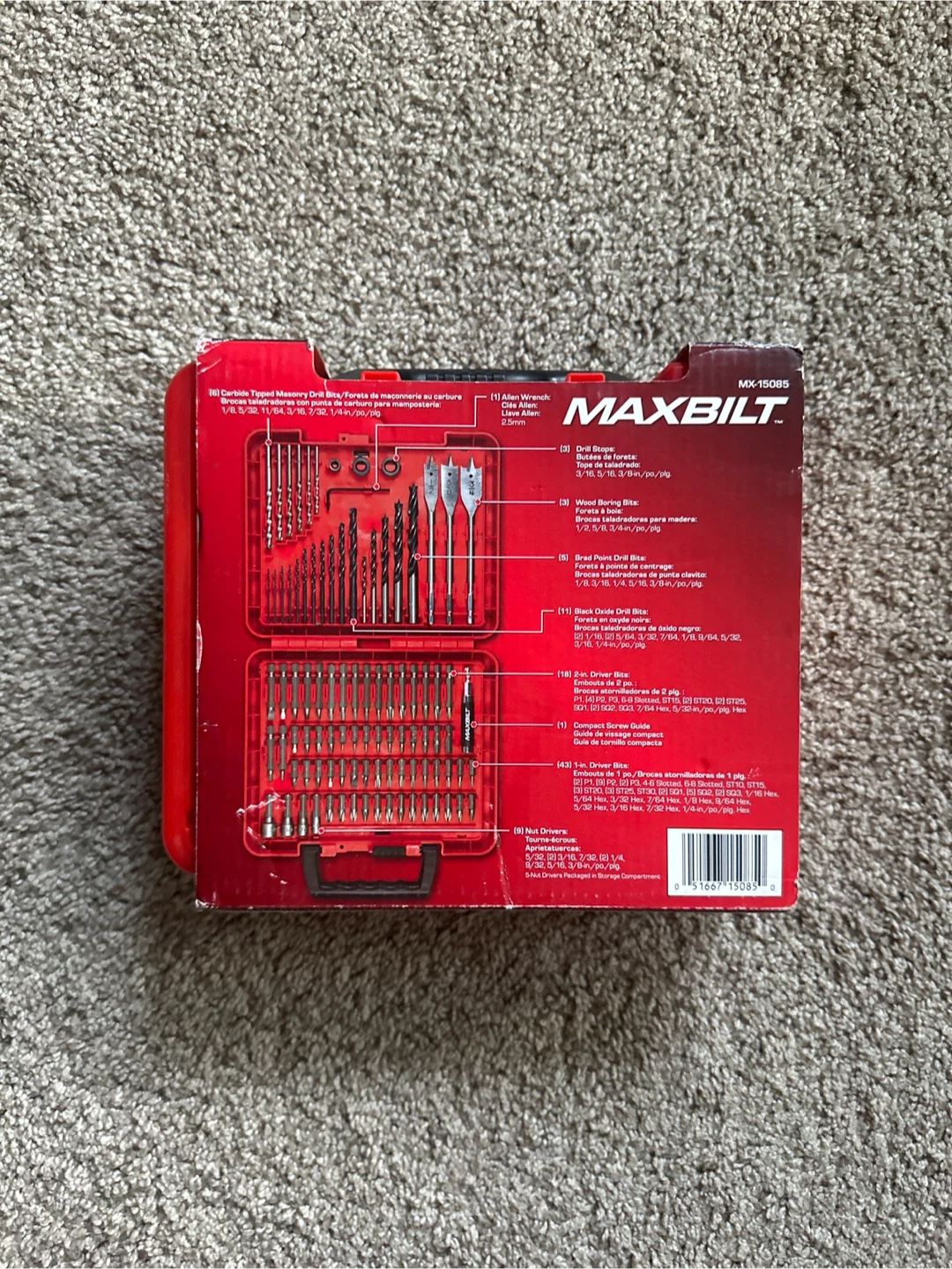 MAXBUILT 100 Piece Drill and Drive Set - photo 2