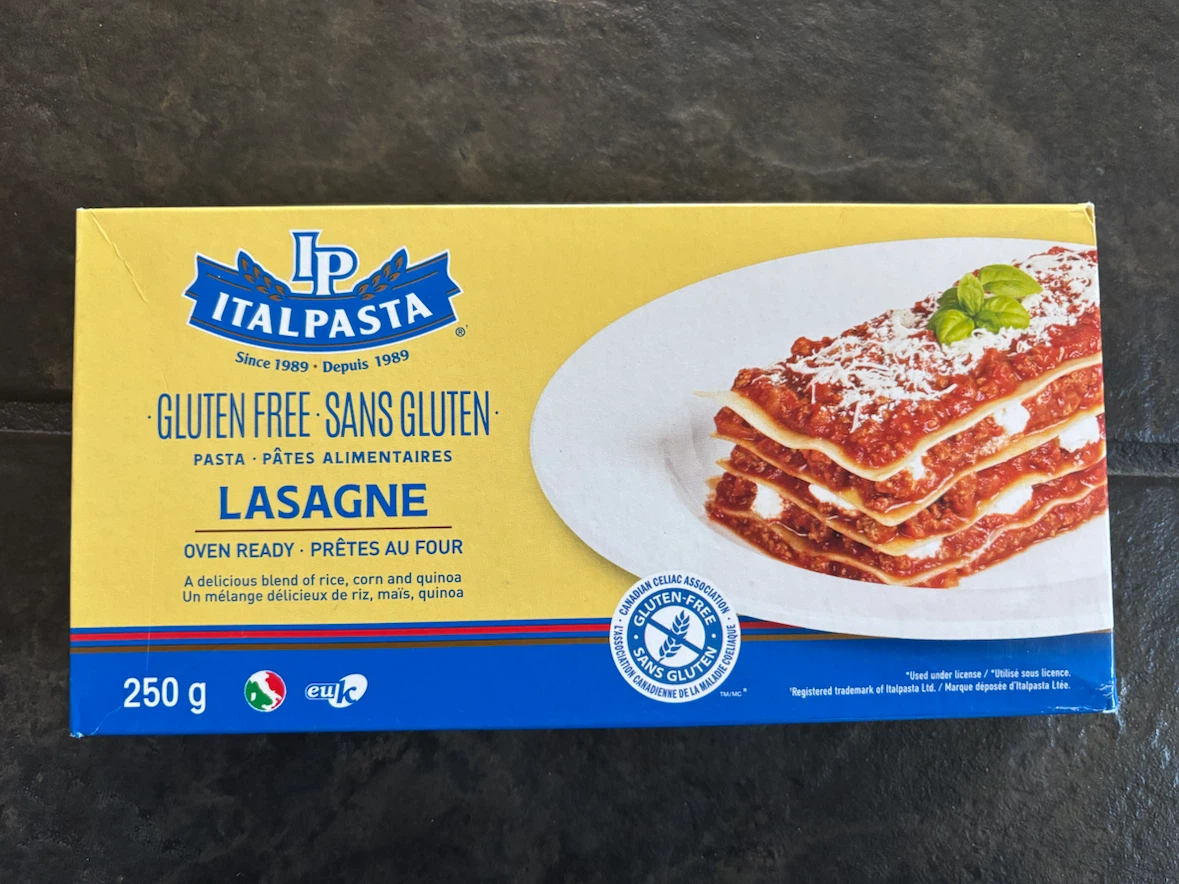 Italpasta Gluten-Free Lasagne Pasta, 250g