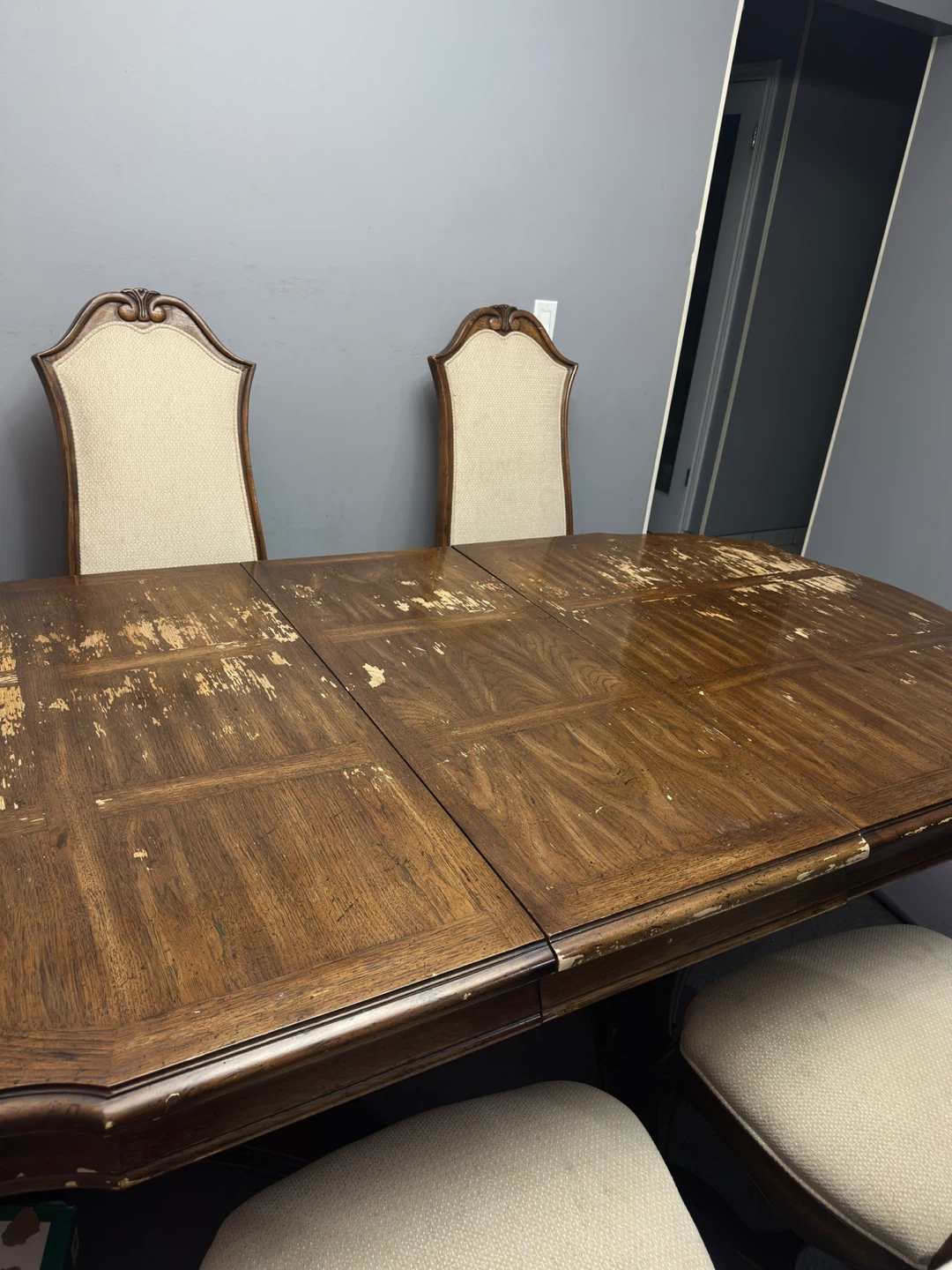 Wooden Dining Table and Chairs - photo 2