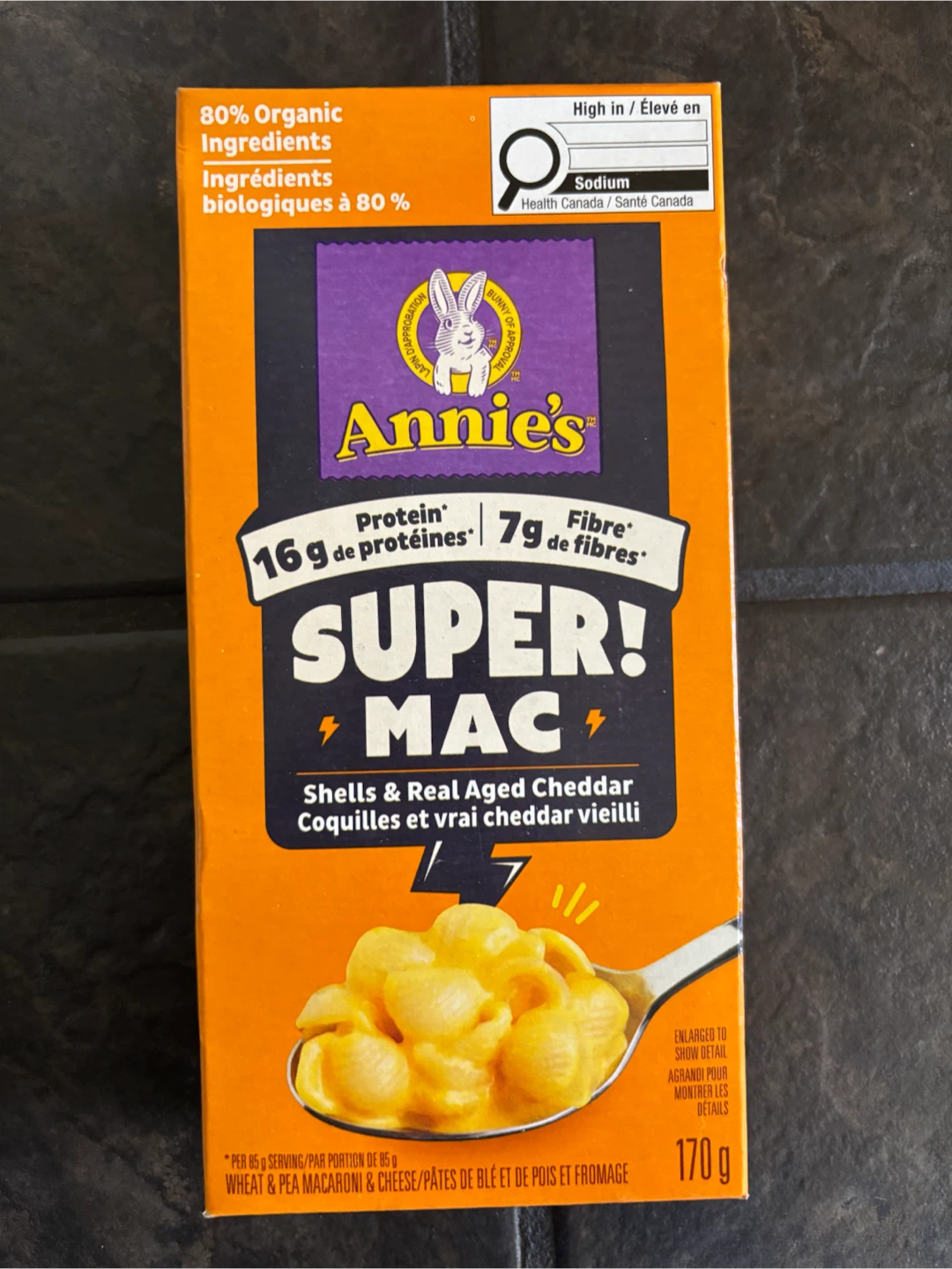 Annie's Super Mac Shells & Real Aged Cheddar (170g)