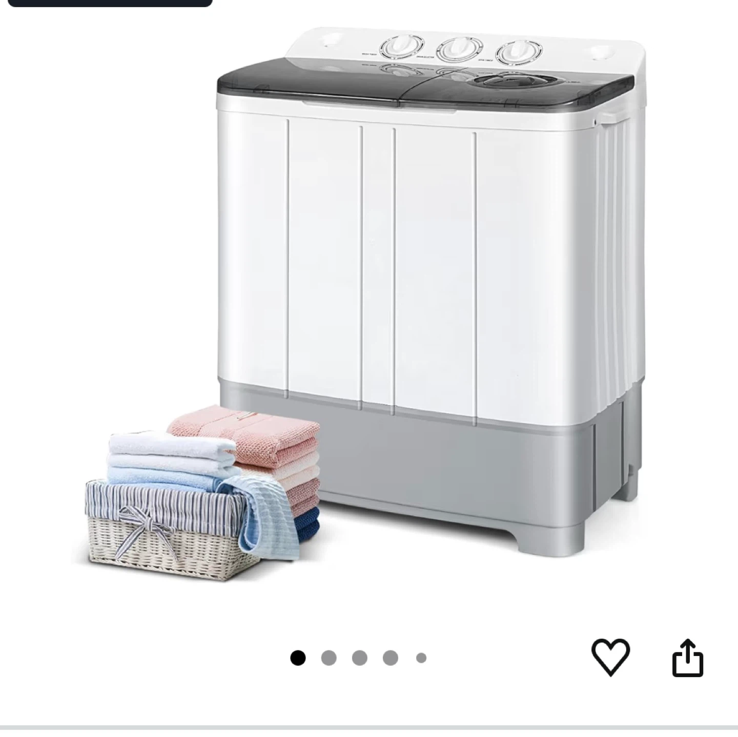 Portable Twin Tub Washing Machine