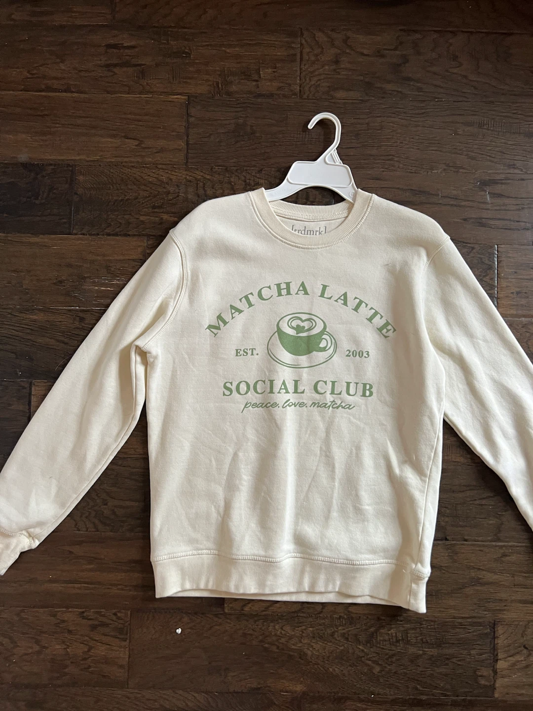 Cream Matcha Latte Social Club Crewneck Sweatshirt