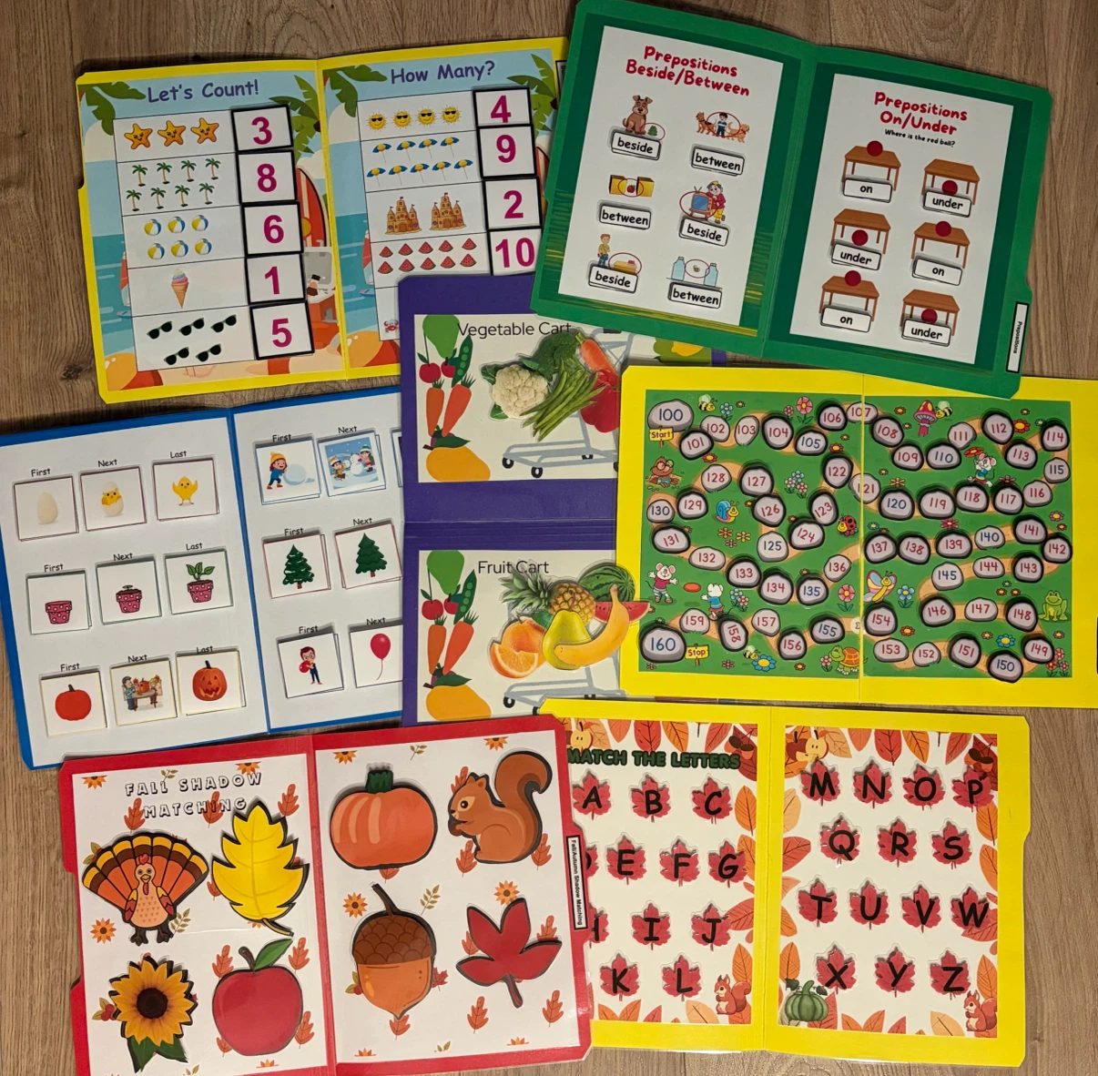 7 File Folder Activities $45