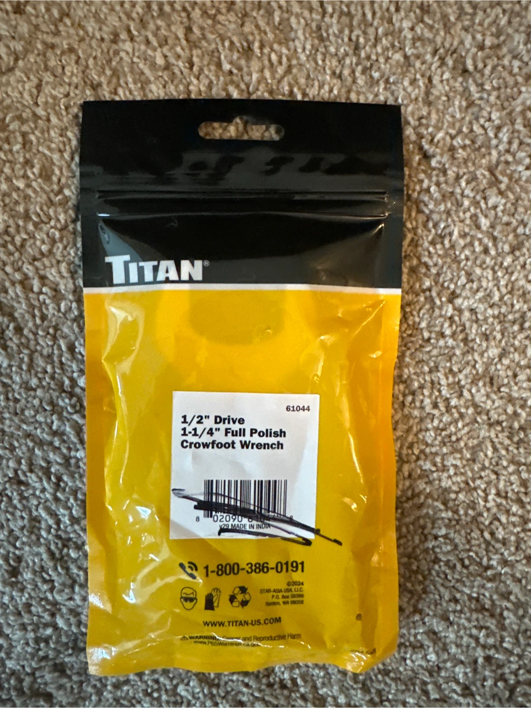 Titan 3-Piece Crowfoot Wrench Set - photo 3