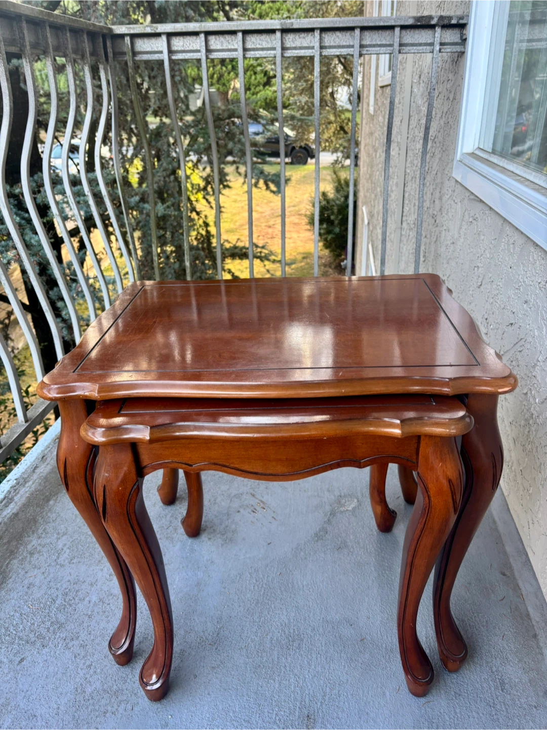 🪵 Vintage Nesting Side Tables (Pair) FREE Delivery in New West! - photo 2