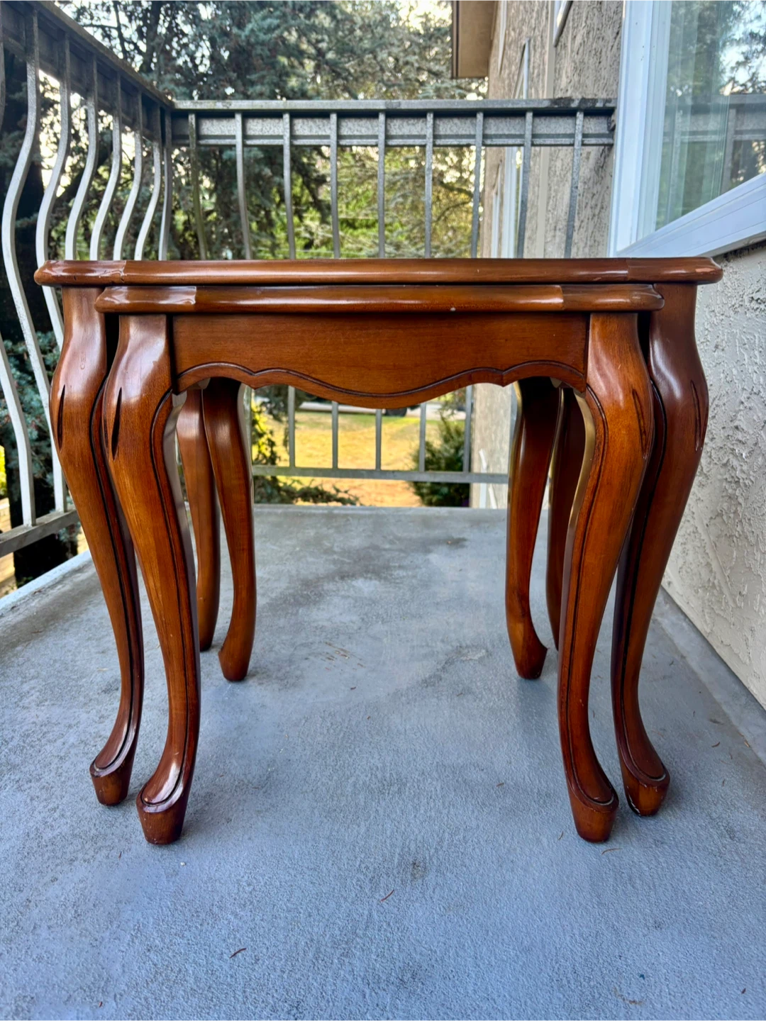 🪵 Vintage Nesting Side Tables (Pair) FREE Delivery in New West! - photo 3