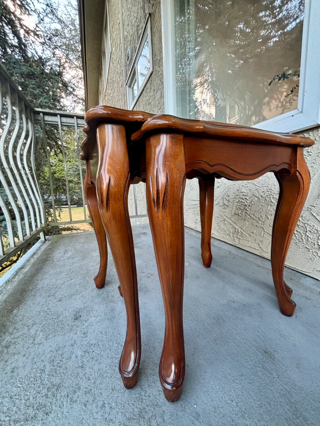 🪵 Vintage Nesting Side Tables (Pair) FREE Delivery in New West! - photo 4