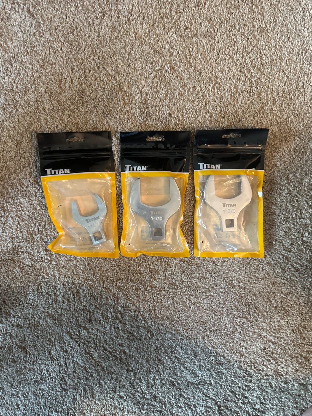 Titan 3-Piece Crowfoot Wrench Set