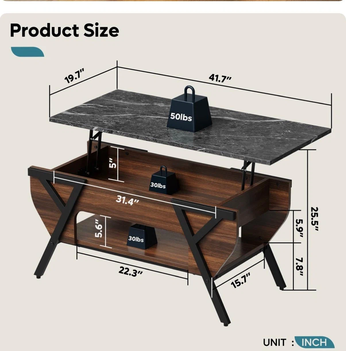 List-Top Coffee Table - photo 2
