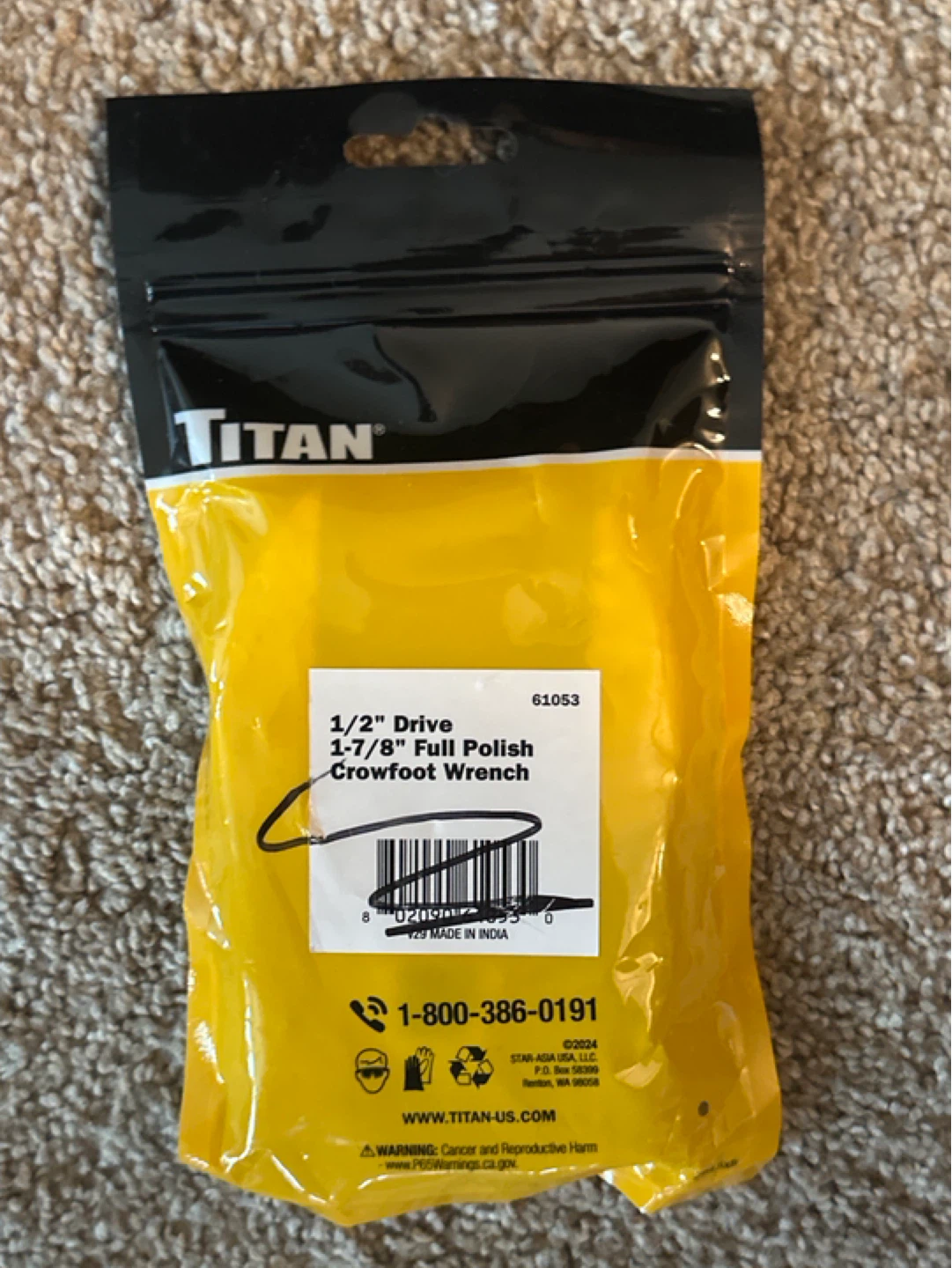Titan 3-Piece Crowfoot Wrench Set - photo 4
