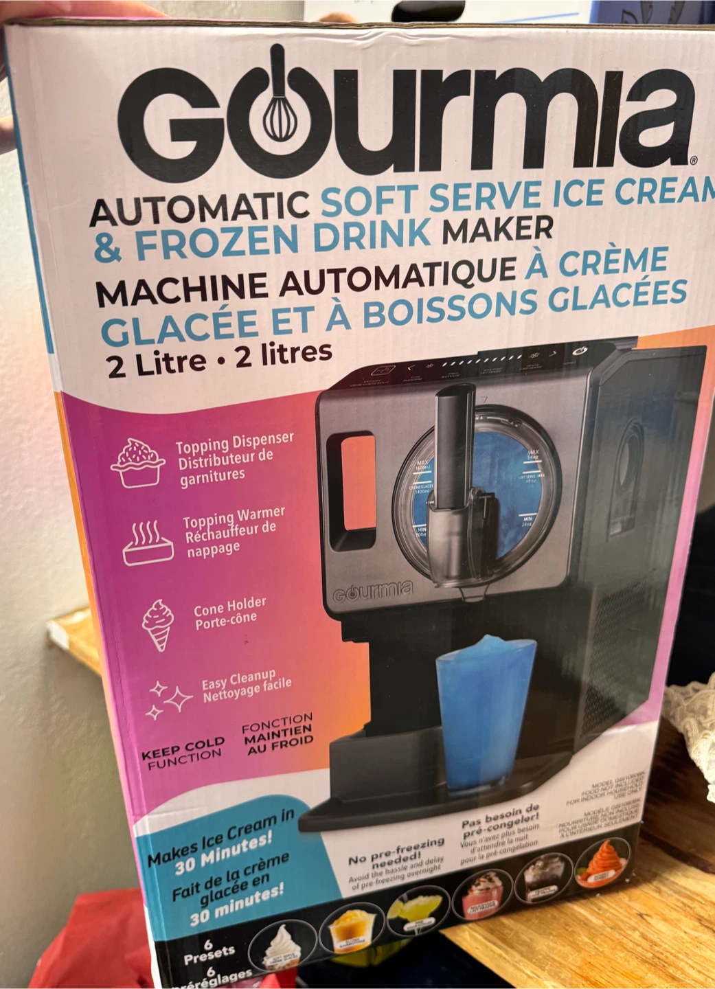 Gourmia Automatic Soft Serve Ice Cream & Frozen Drink Maker - photo 2