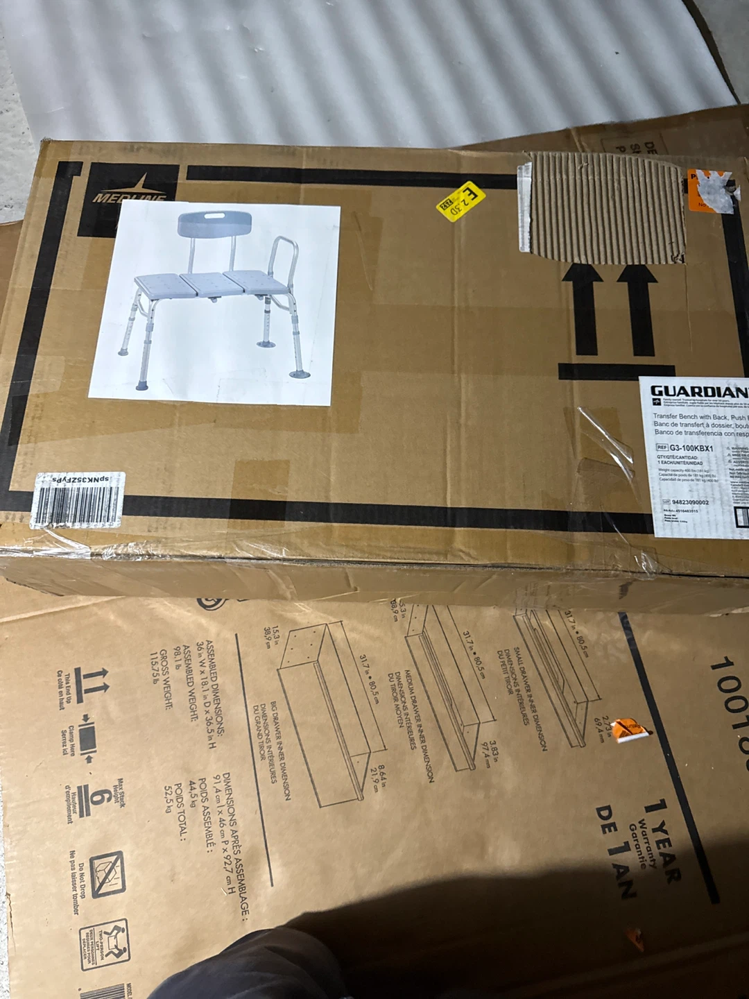 Guardian Transfer Bench with Back - photo 3