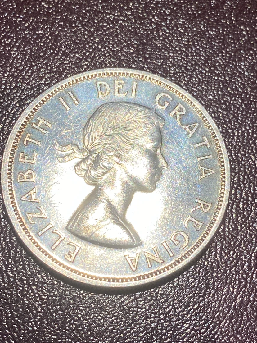 1958 Canada British Columbia Centennial Dollar Coin - photo 2