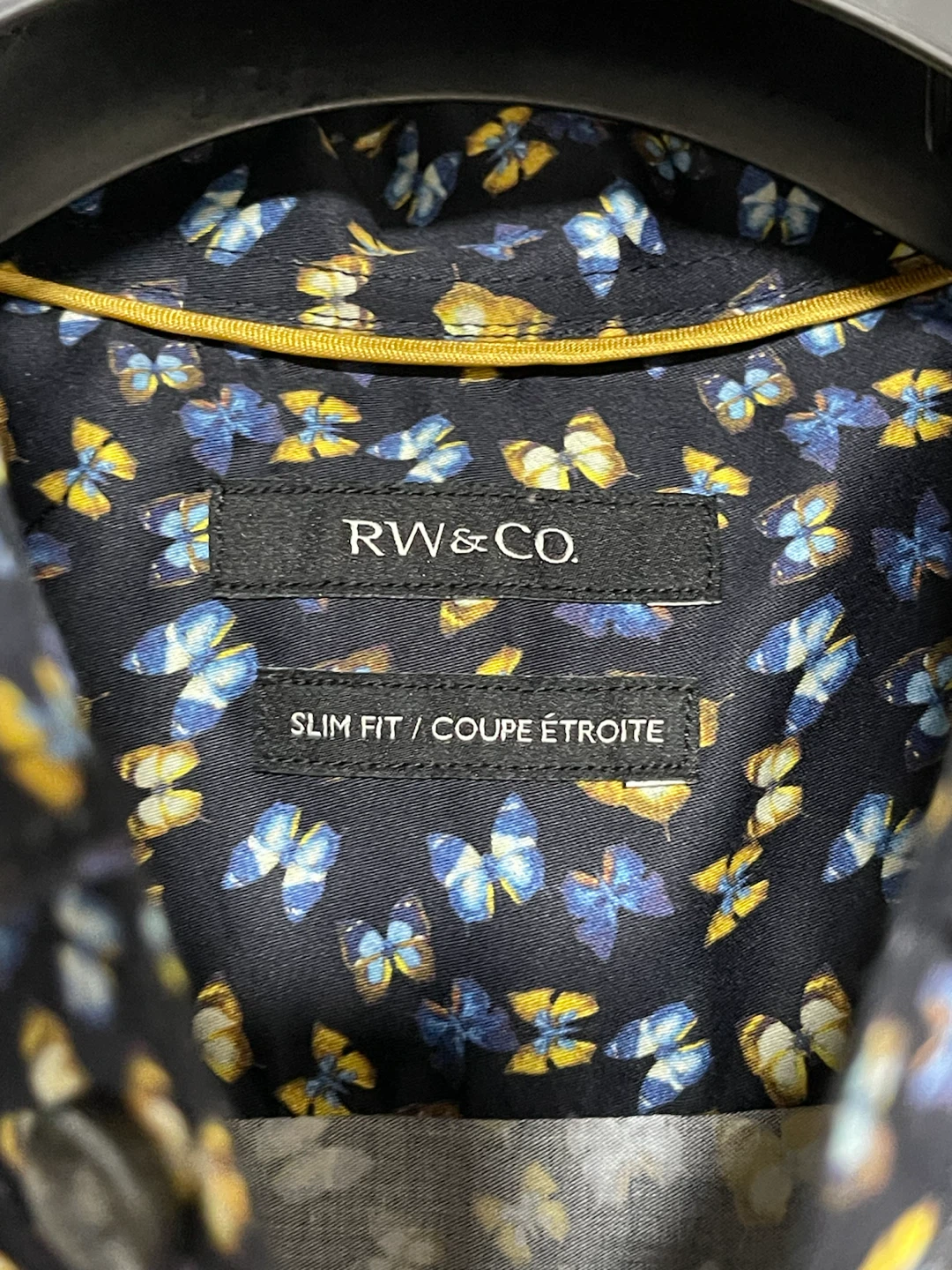 RW & CO. Slim Fit Butterfly Print Long Sleeve Shirt - photo 2