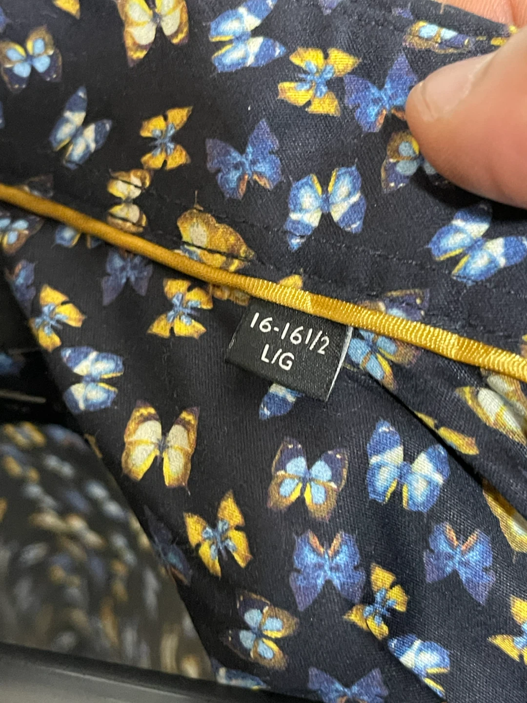 RW & CO. Slim Fit Butterfly Print Long Sleeve Shirt - photo 3