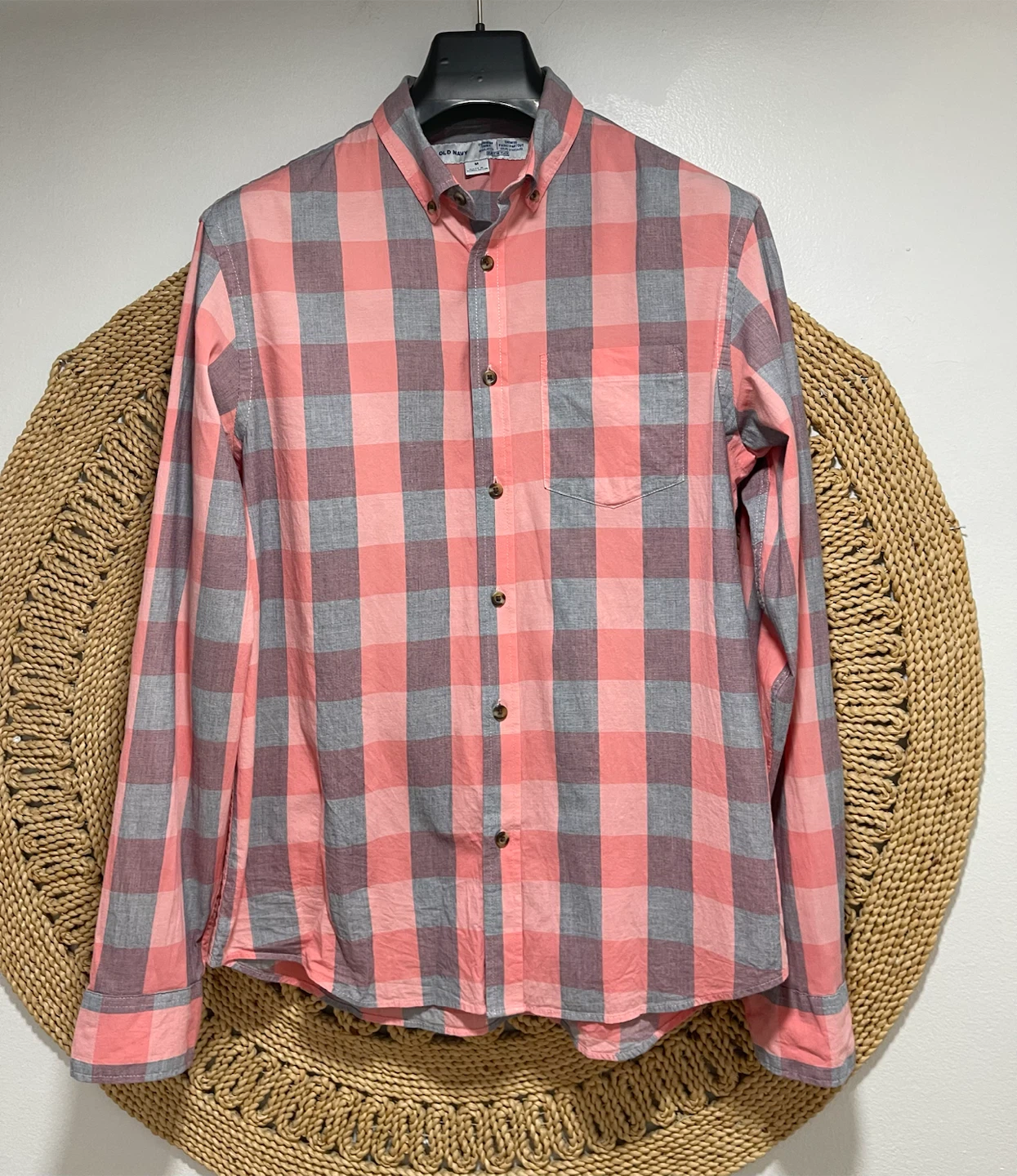 Old Navy Men's Plaid Button-Down Shirt - Size M