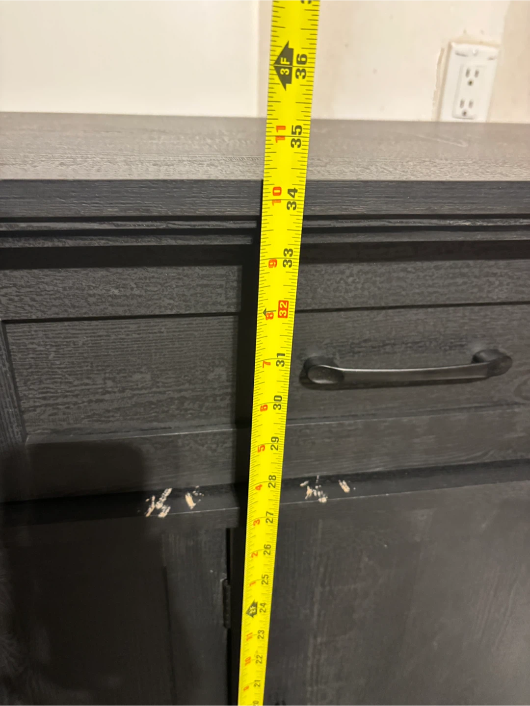 Black Console Table with 2 Drawers and 2 Doors/Sideboard - photo 3