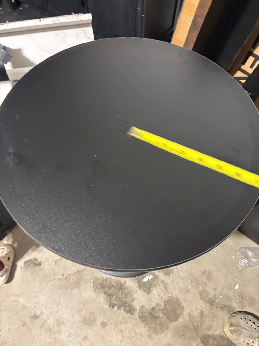 Black Round Bistro Table - photo 3