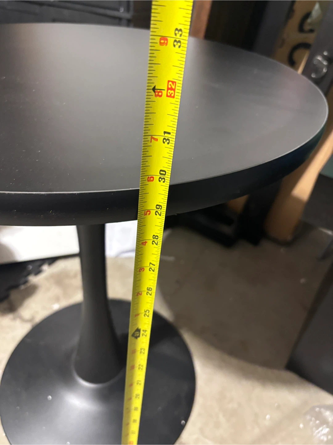 Black Round Bistro Table - photo 5
