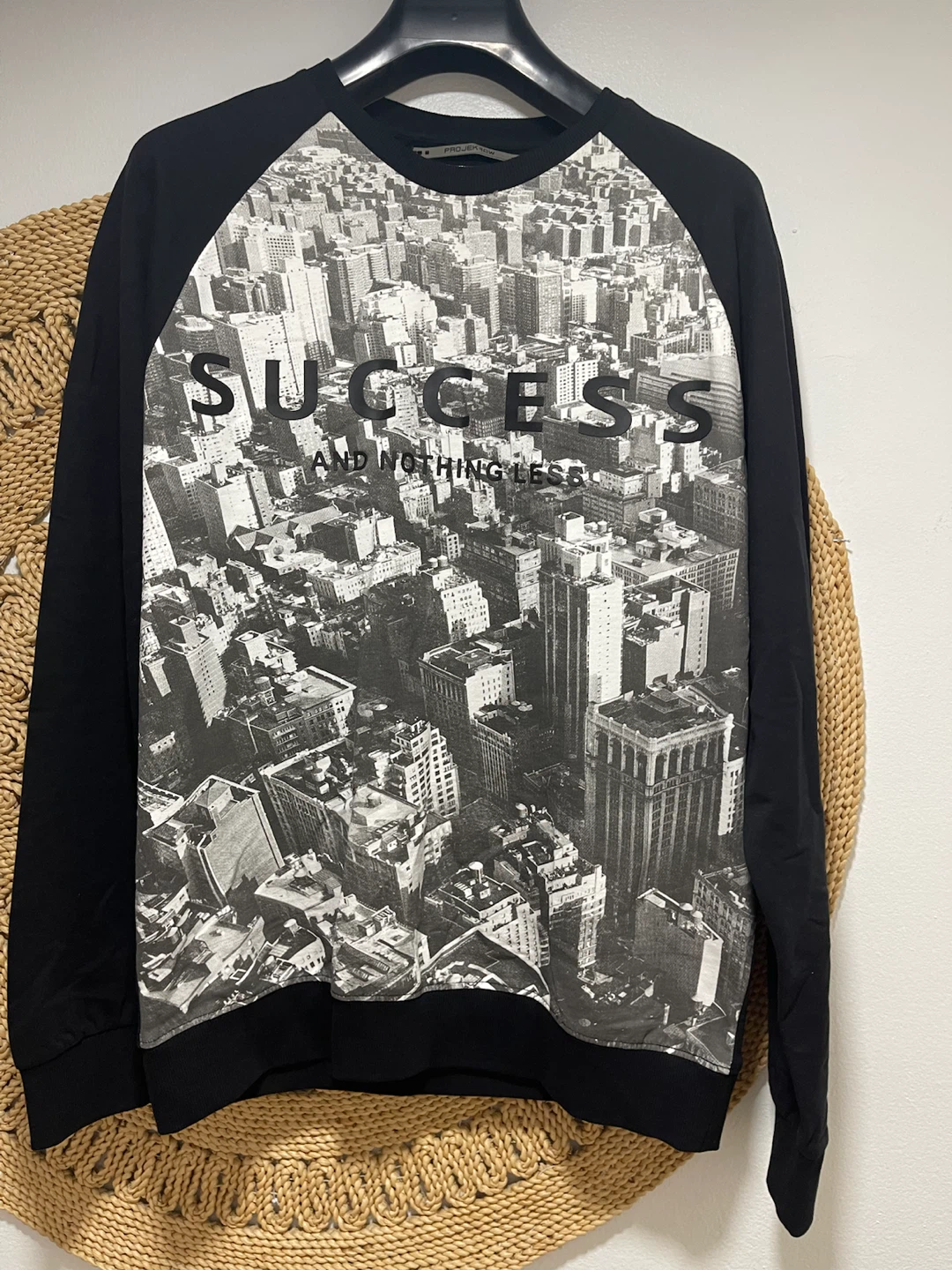 Black n' Blanc by Projeks Raw Graphic Sweater