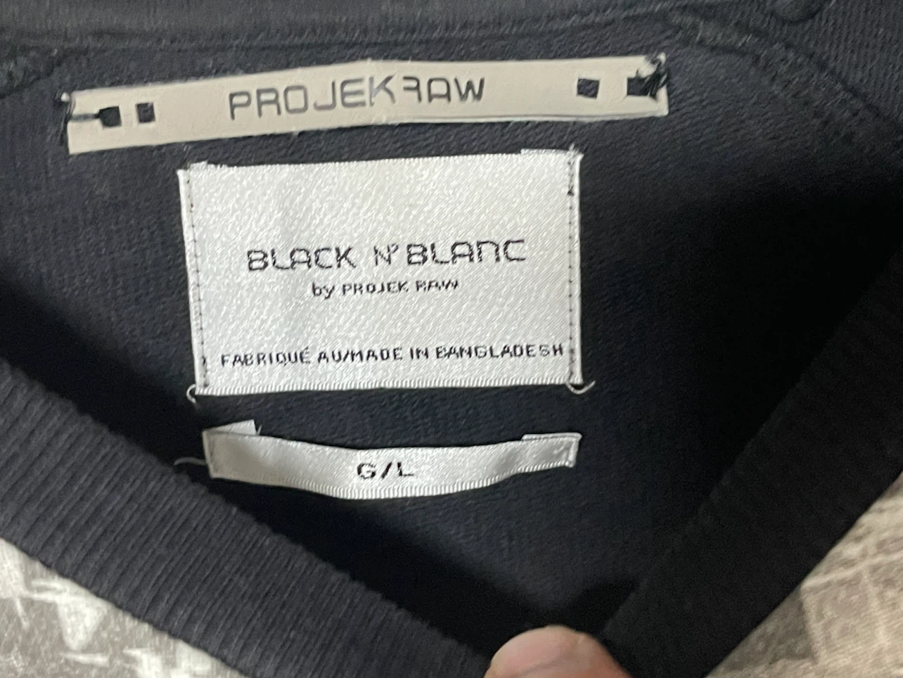 Black n' Blanc by Projeks Raw Graphic Sweater - photo 5