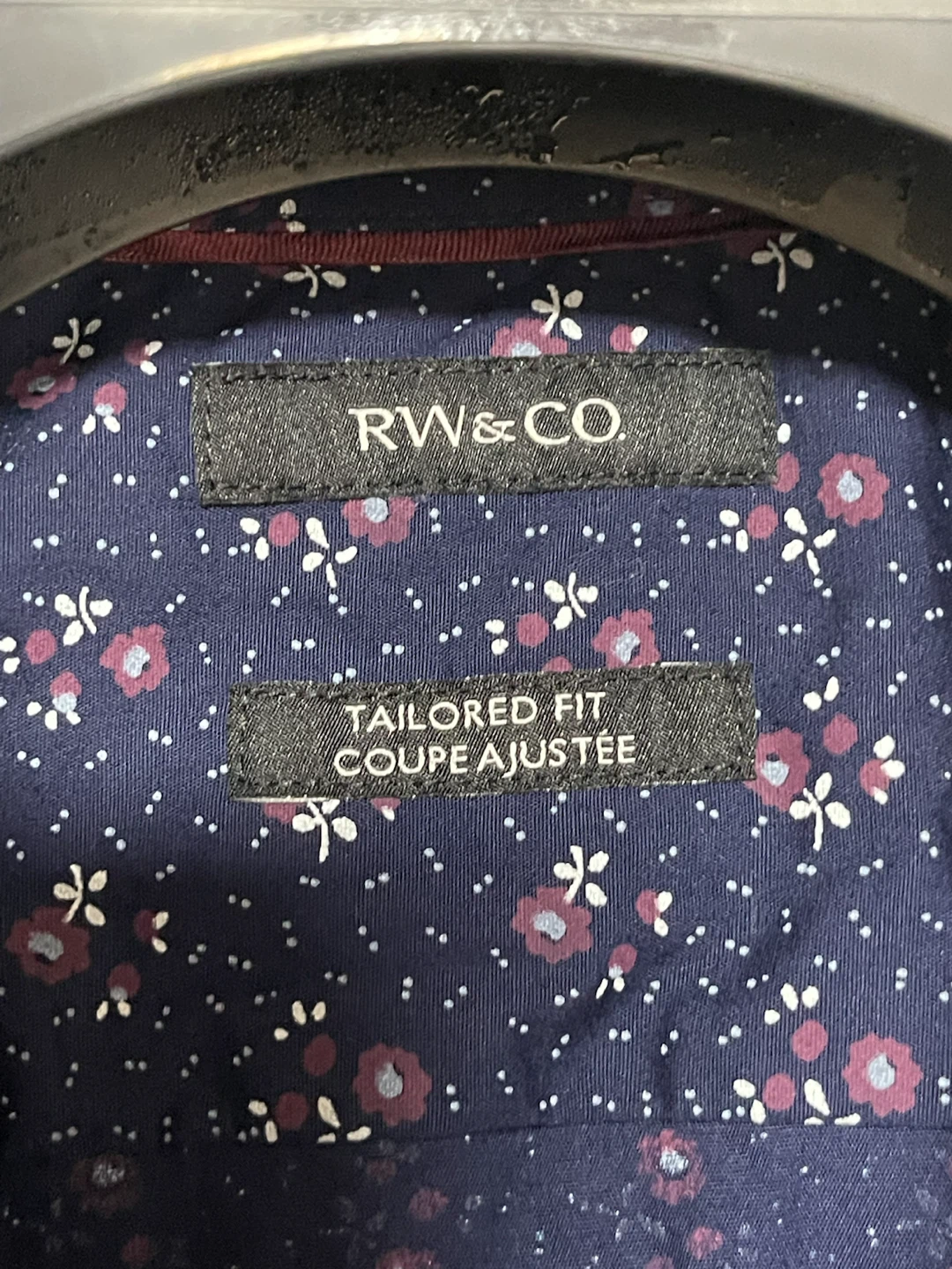 RW&CO. Men's Navy Floral Long Sleeve Shirt - photo 2