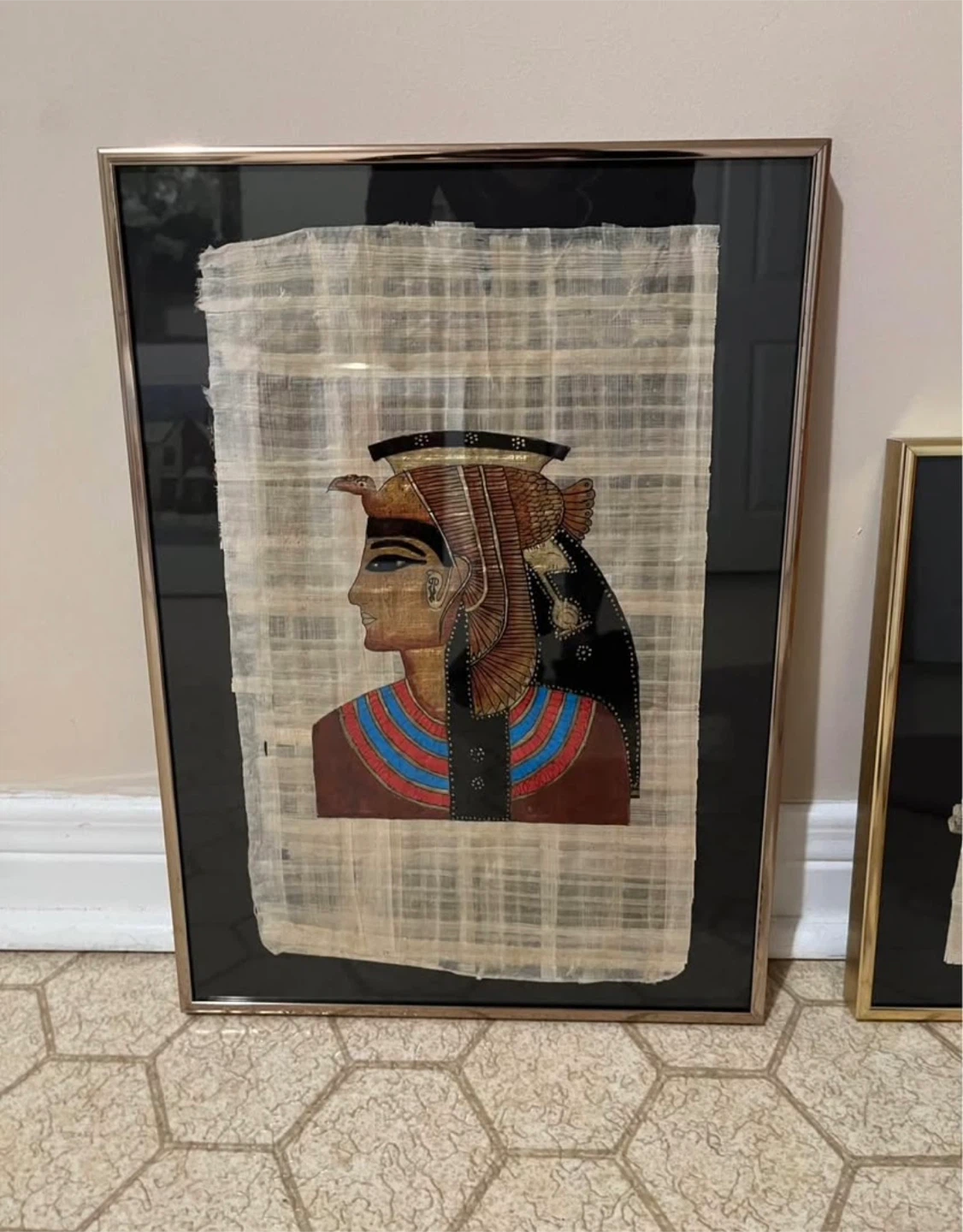 Framed Egyptian Papyrus Art - Set of 2 - photo 2