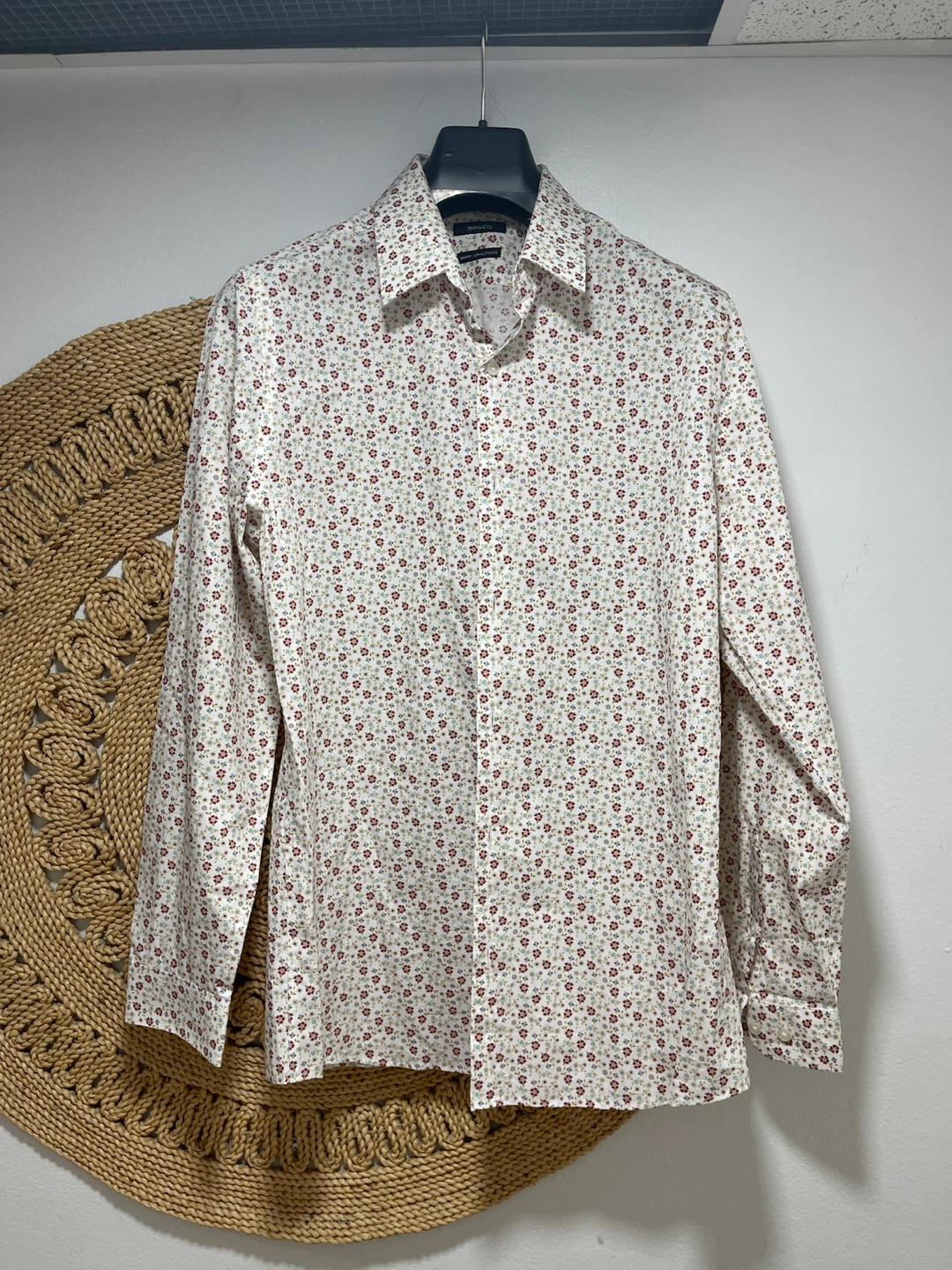 RW&CO. Slim Fit Floral Dress Shirt