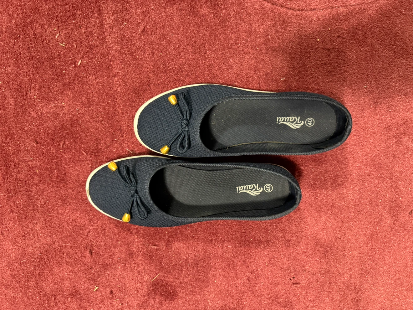 Kawai Navy Blue Ballet Flats - photo 2