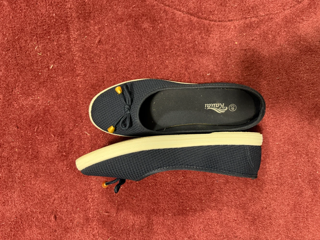 Kawai Navy Blue Ballet Flats - photo 3