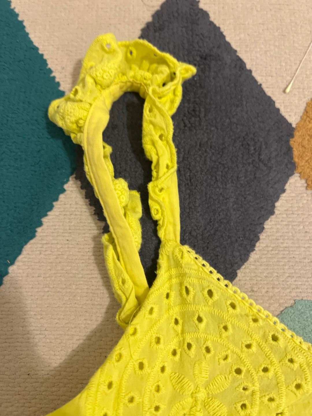 Bright Yellow Eyelet Sundress - photo 3