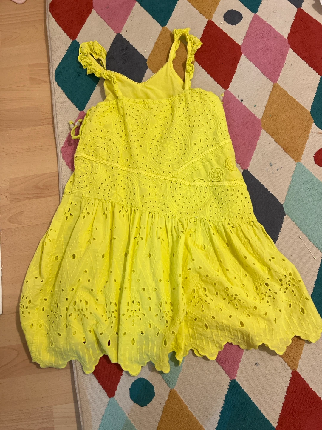 Bright Yellow Eyelet Sundress - photo 5