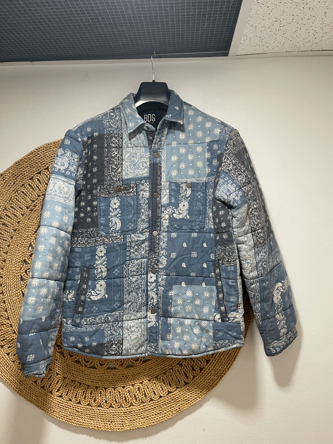 BDG Urban Outfitters Patchwork Puffer Jacket