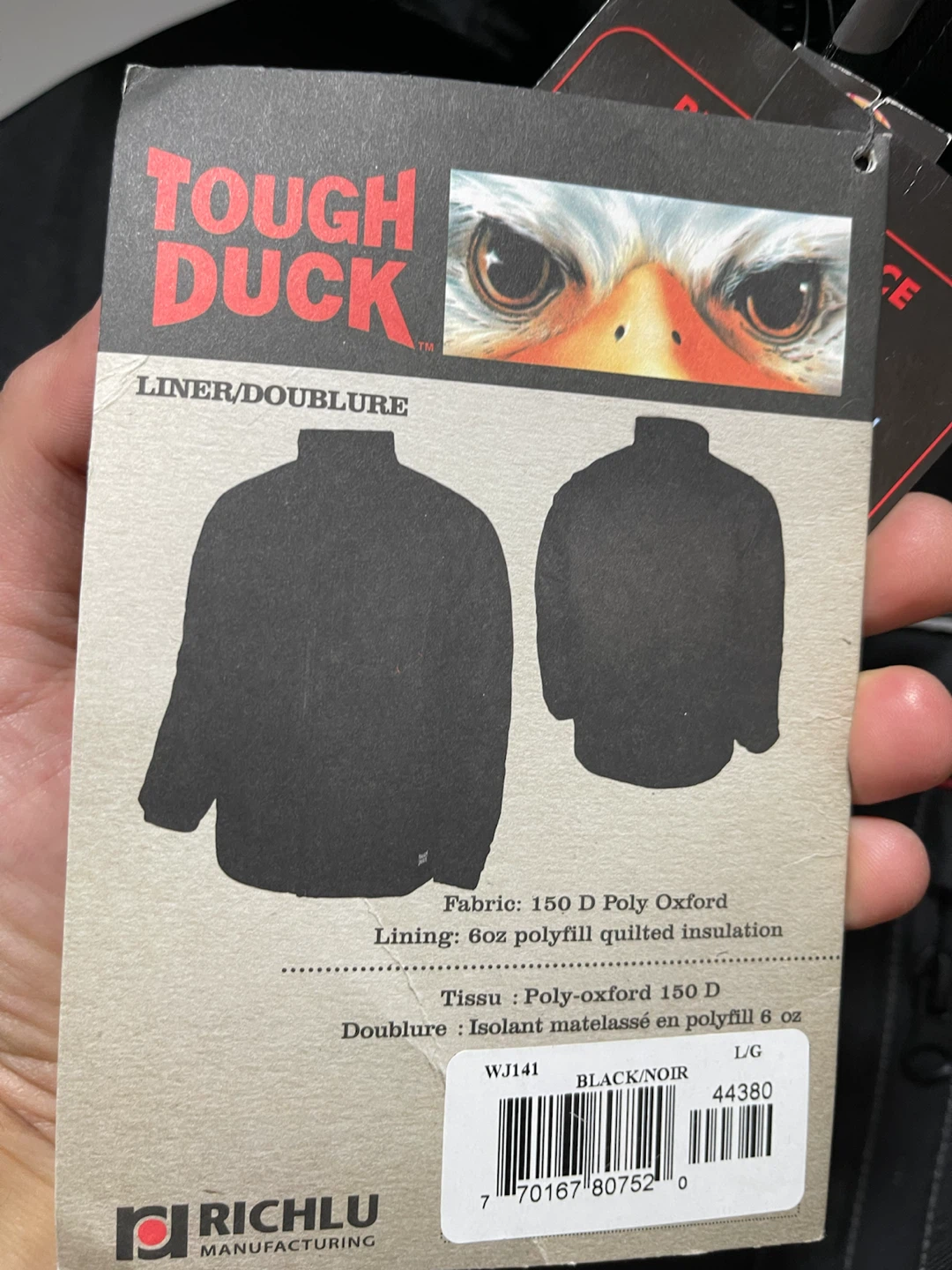 Tough Duck Black Insulated Work Jacket - photo 3