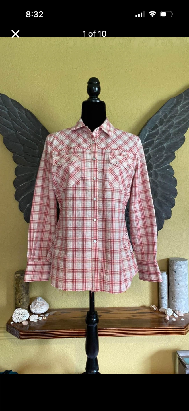 Wild West Wear Button Down Plaid Shirt