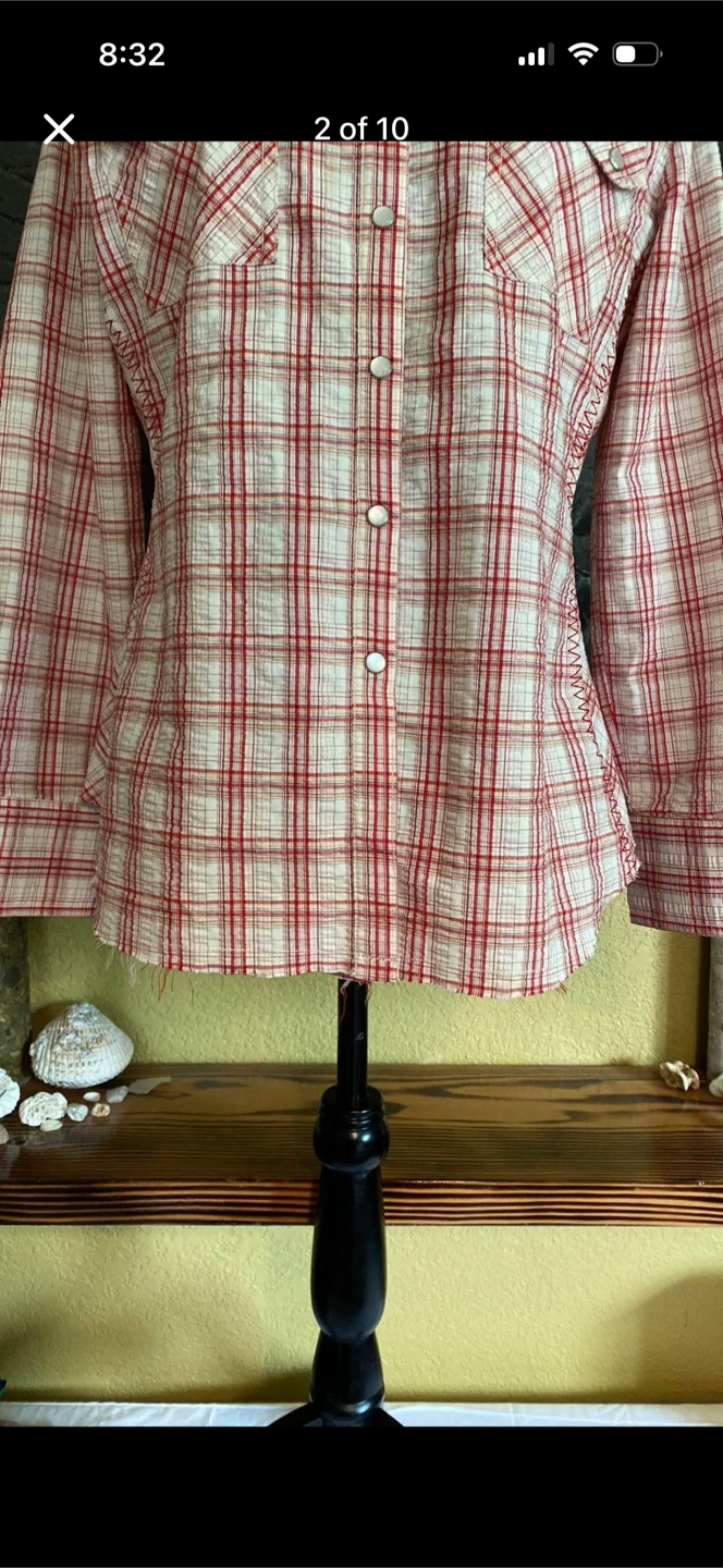 Wild West Wear Button Down Plaid Shirt - photo 2