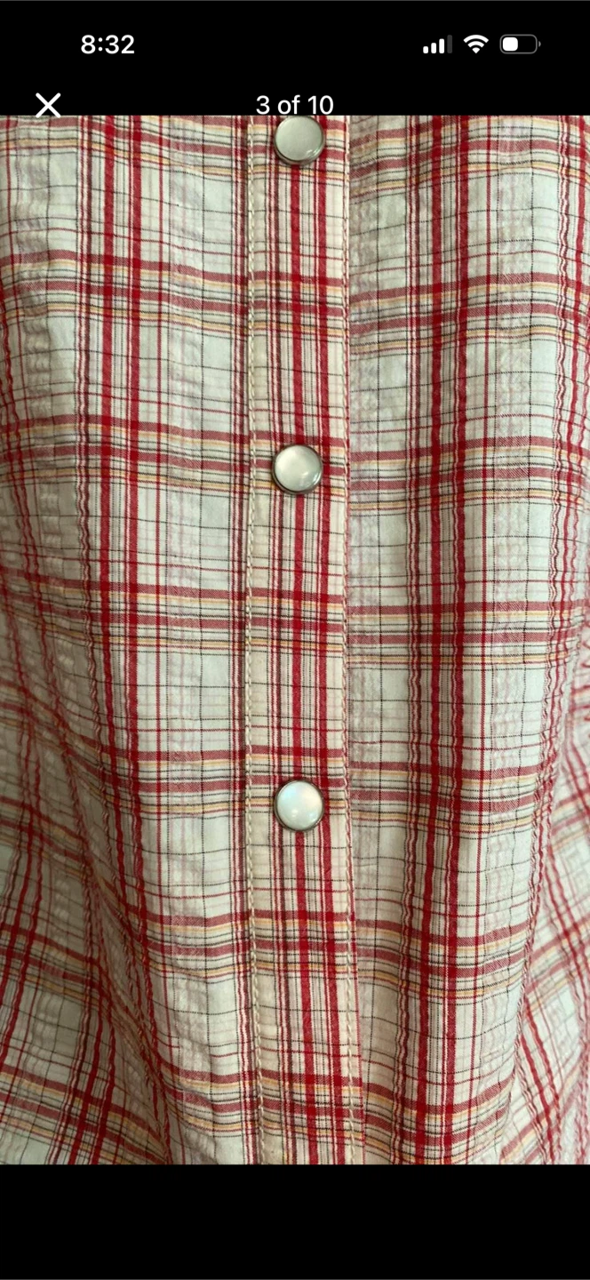Wild West Wear Button Down Plaid Shirt - photo 3
