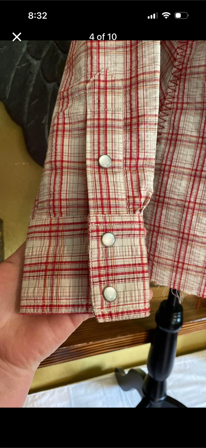Wild West Wear Button Down Plaid Shirt - photo 4